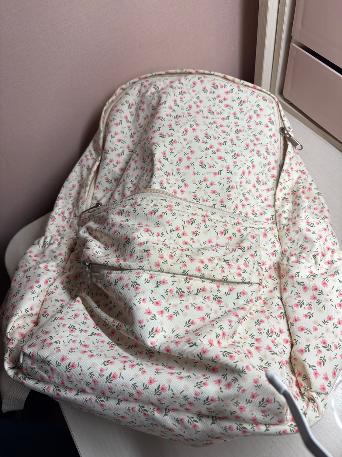 빈티지 플라워 보부상 백팩 상품이미지9