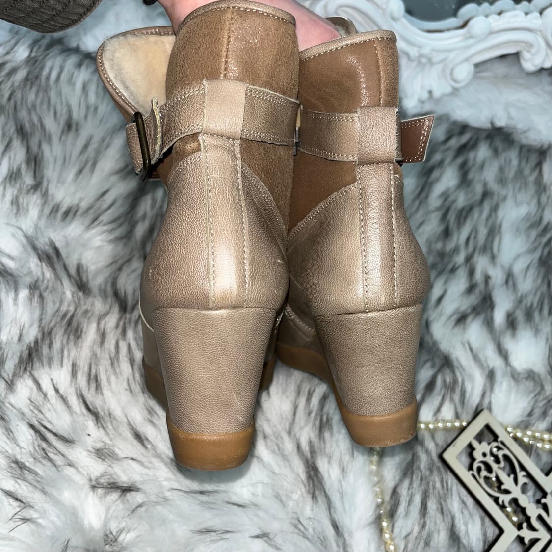 빈티지 웨지힐인부츠 상품이미지5