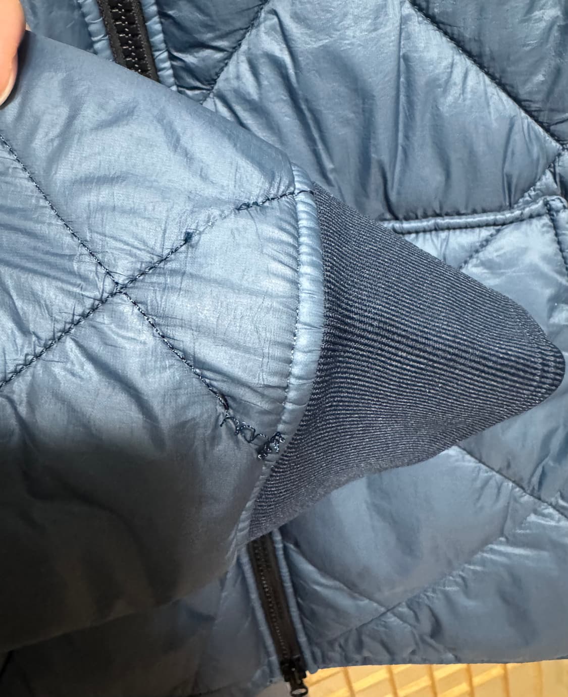 [XL]스톤아일랜드 마이크로얀 퀄팅패딩 틸색상 상품이미지7