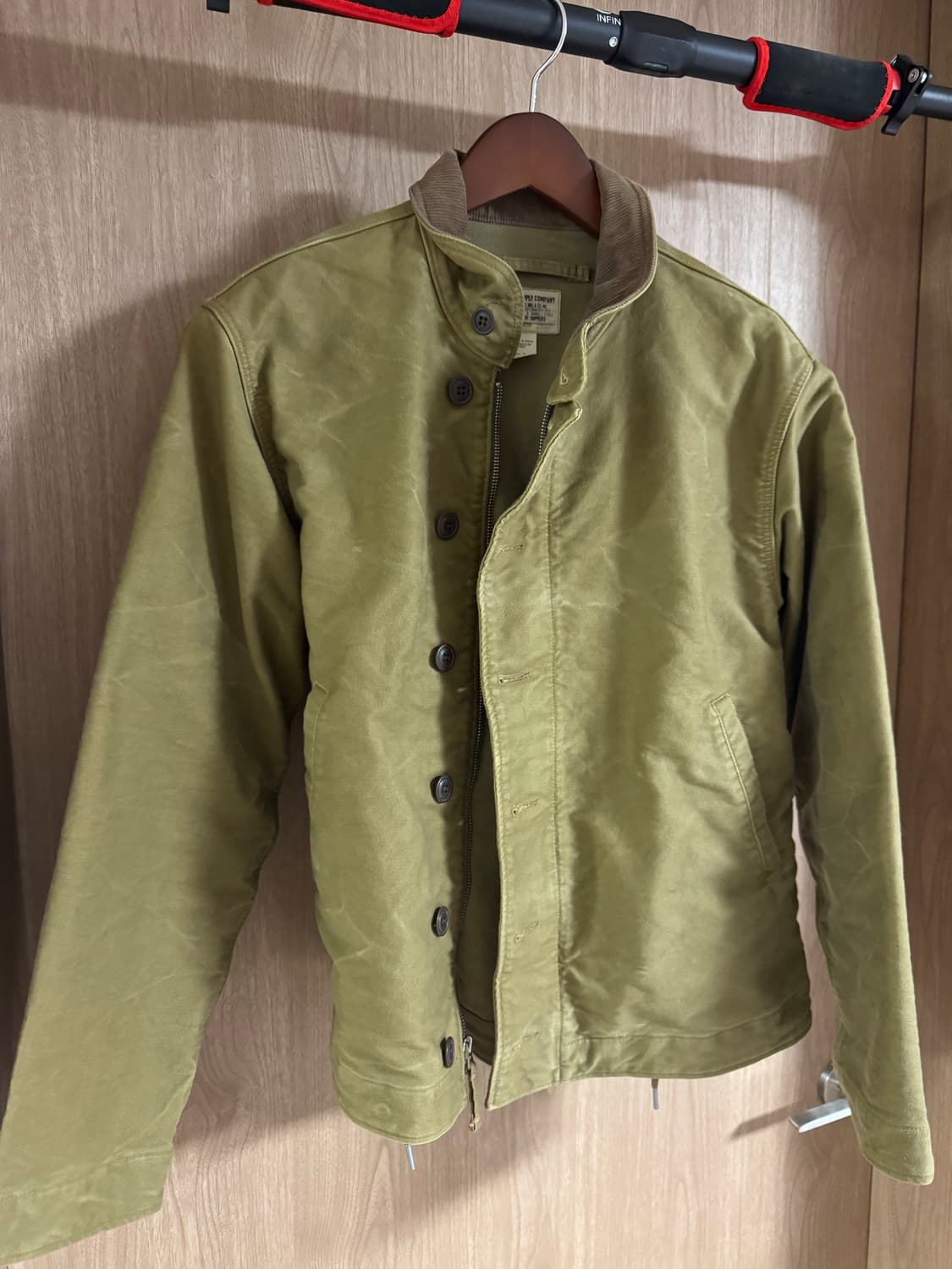 더블알엘 코듀로이 칼라 코튼 덱 자켓 M사이즈 상품이미지2