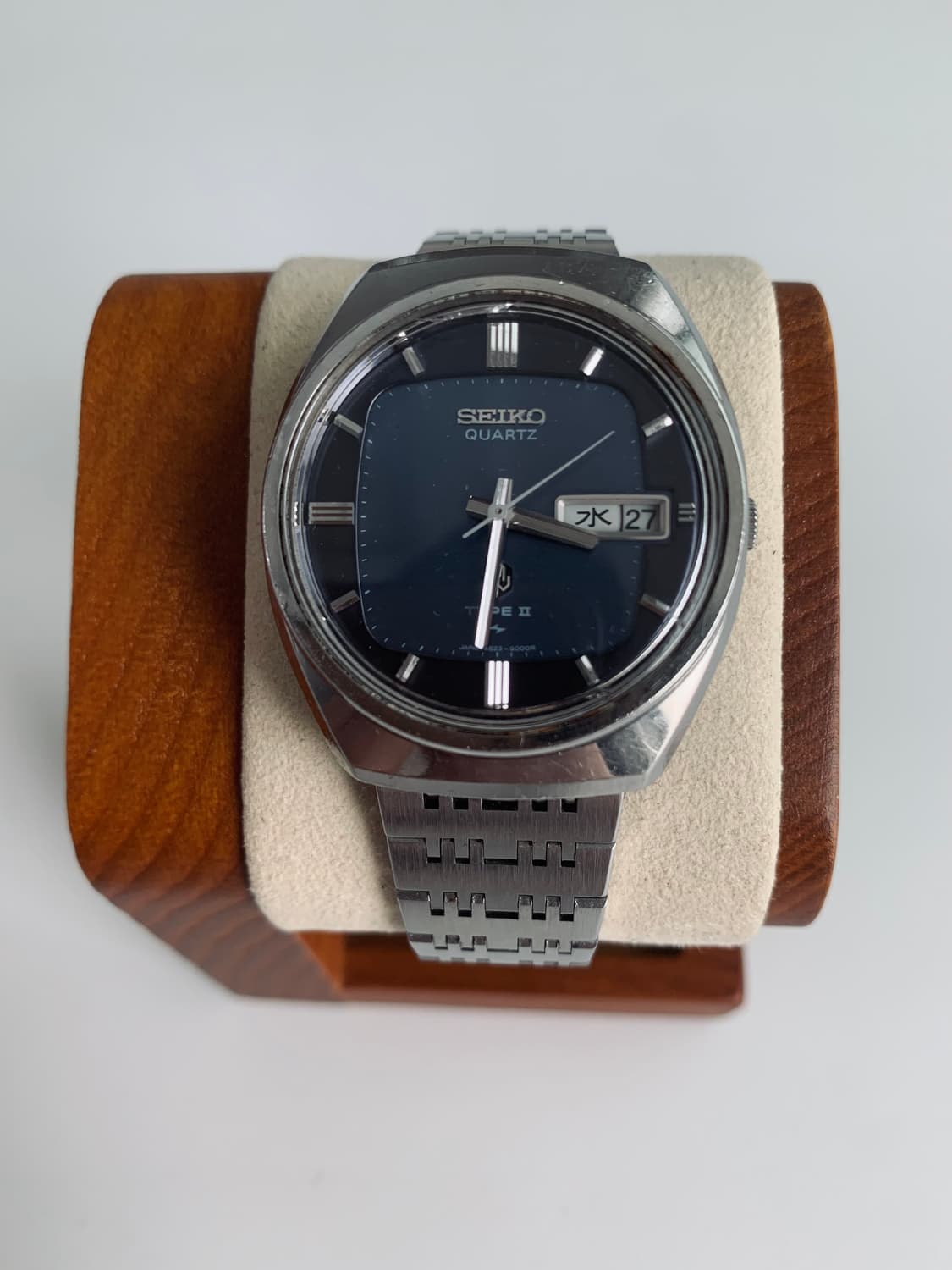 세이코 Seiko 쿼츠 데이데이트 타입 2 블루 상품이미지2