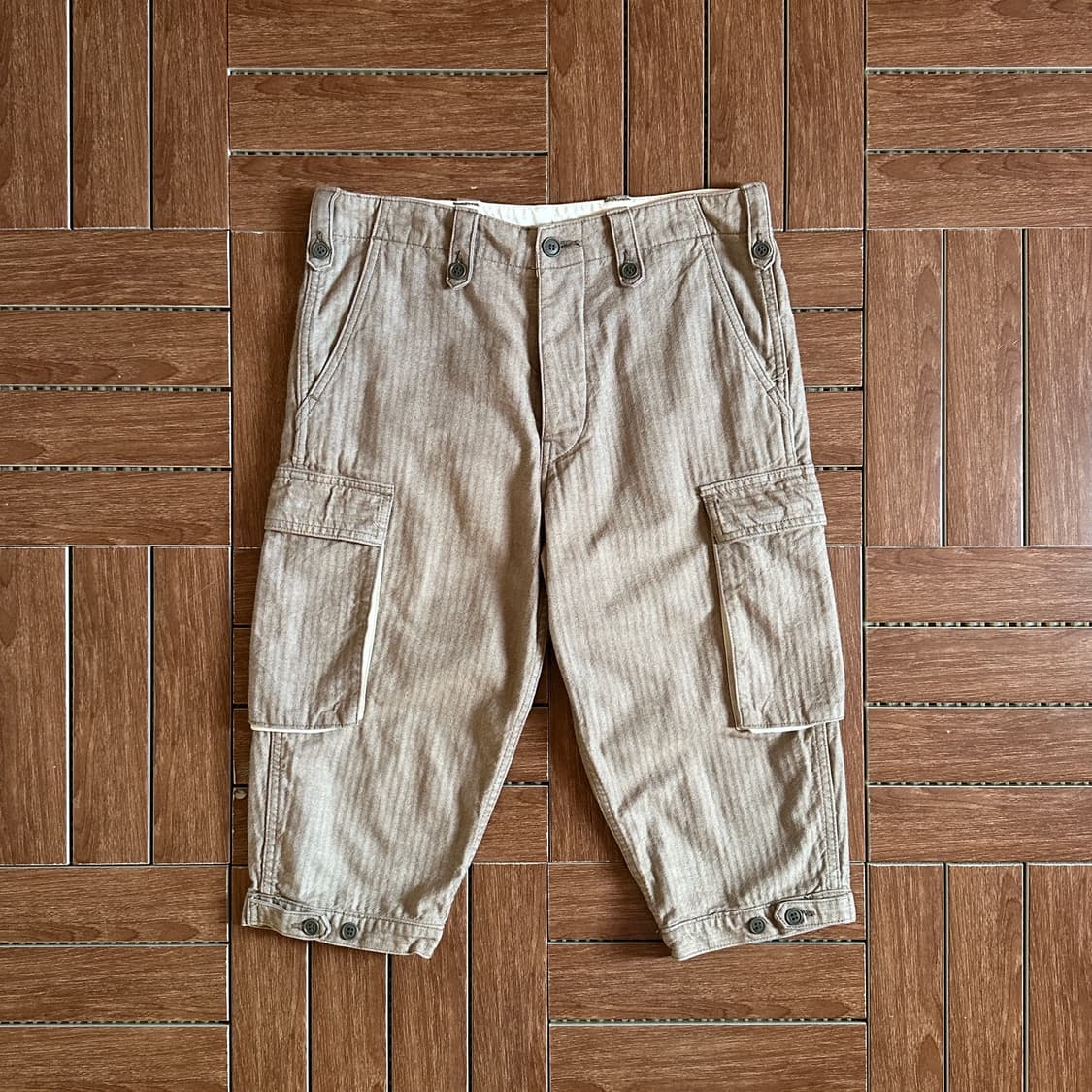 Fullcount herringbone cargo shorts 상품이미지1