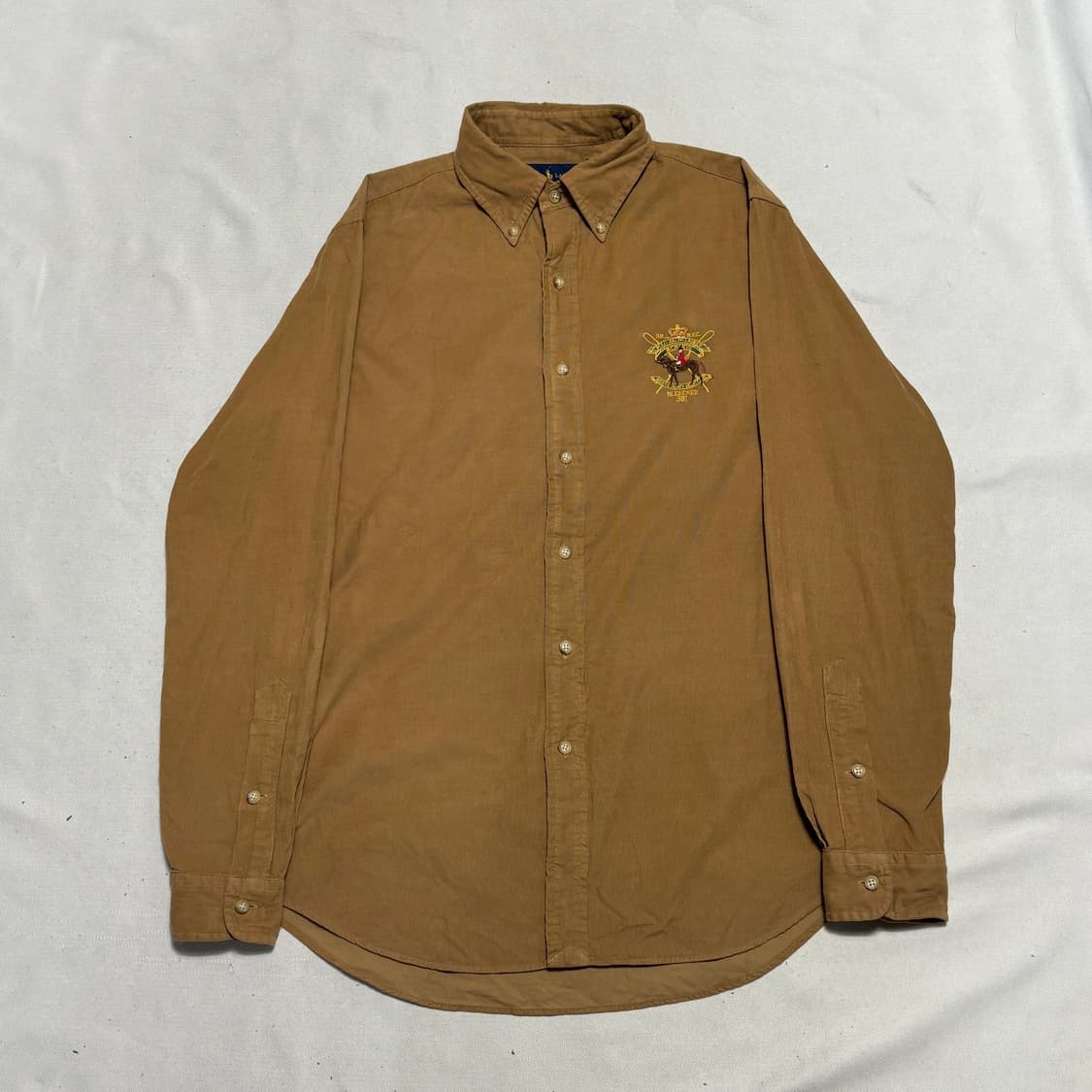 M 폴로랄프로렌 코듀로이 크레스트 엠브로이디드 셔츠 상품이미지2