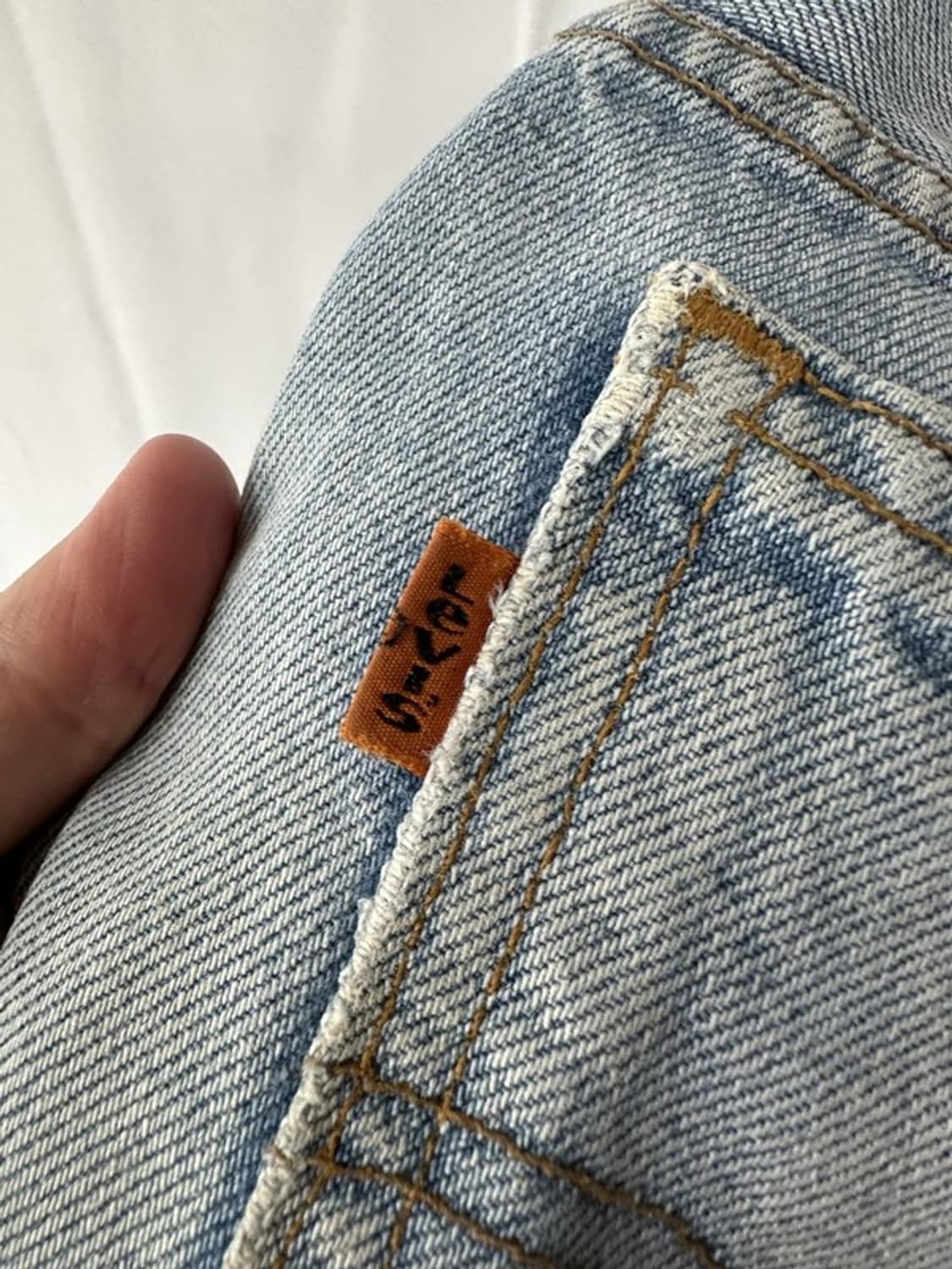 [W32L34] LEVI'S 리바이스614 90s UK 빈티지 오렌지탭 상품이미지3