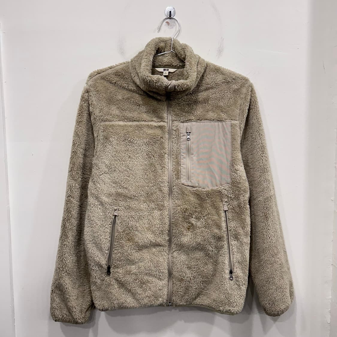 유니클로 체스트포켓 하이넥 모헤어 플리스 상품이미지2