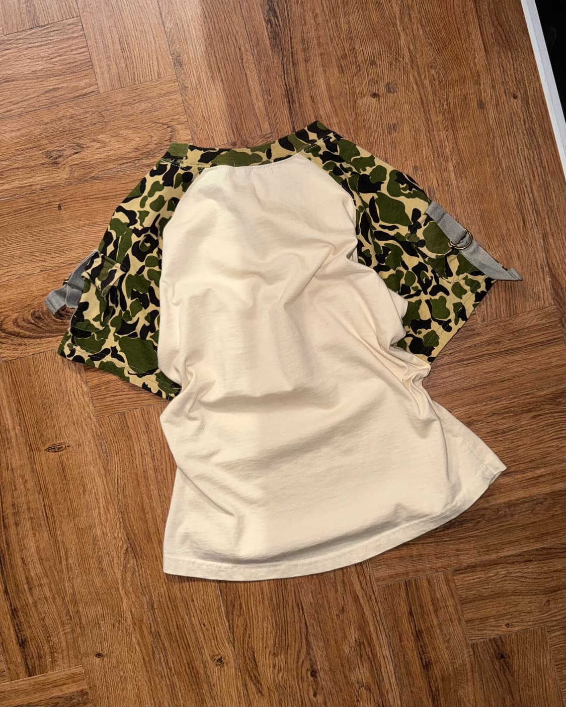 걸스 카모디테일 반팔  상품이미지3