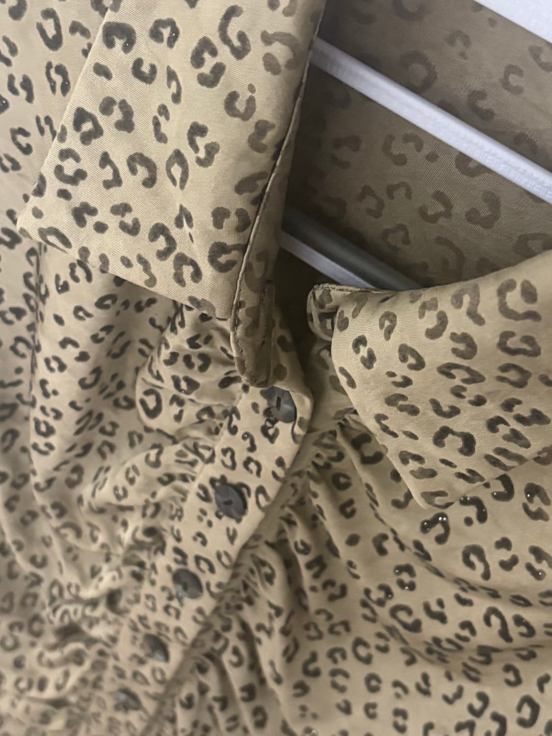 Y2k 빈티지 호피 패턴 레오파드 갸루 셔츠  상품이미지4