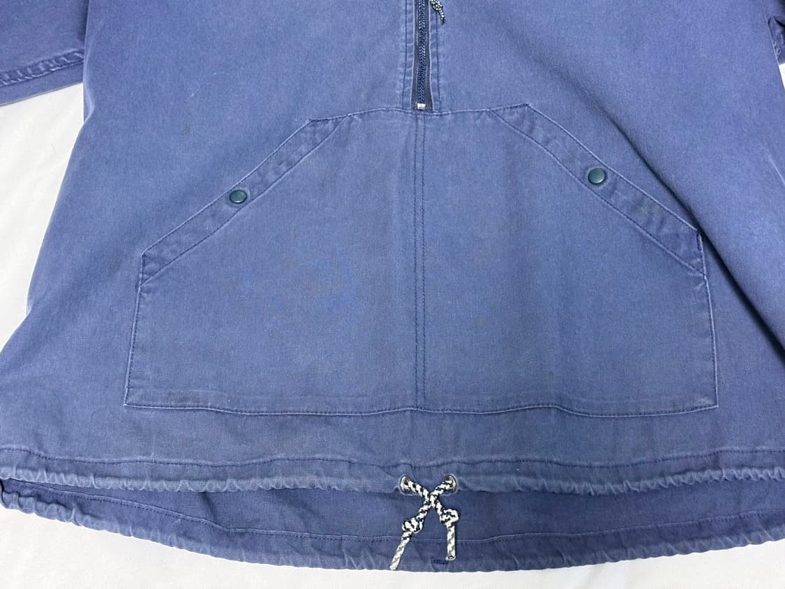 70~80's LLBean 하프집업 코튼 풀오버 네이비 L 상품이미지4