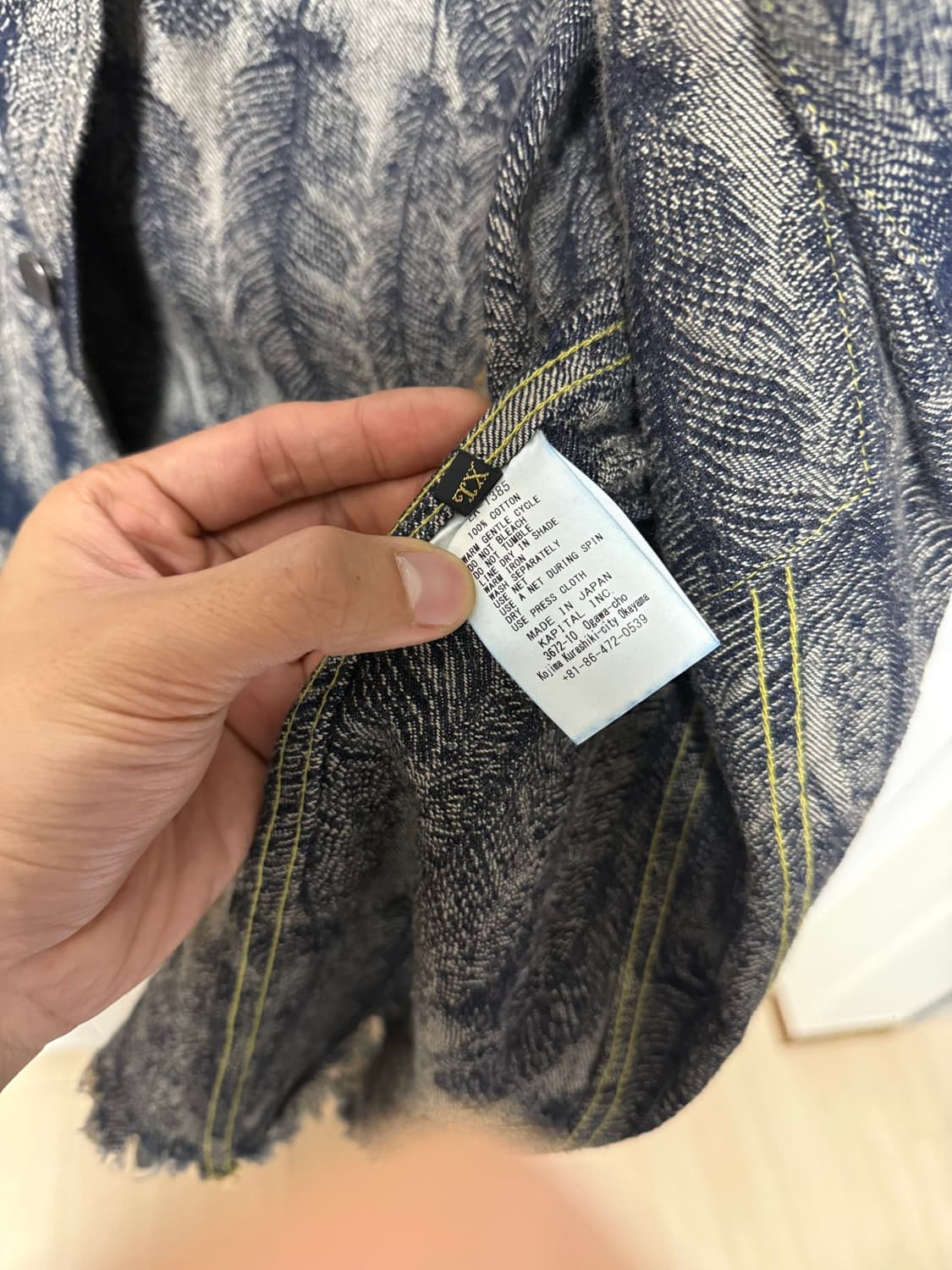 (4)캐피탈 페더 데님자켓 팝니다! 상품이미지3