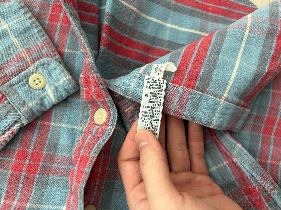 빈티지 폴로 체크 셔츠 상품이미지4