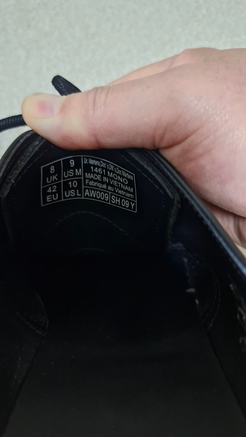 닥터마틴 1461 모노 uk8 265-270 상품이미지6