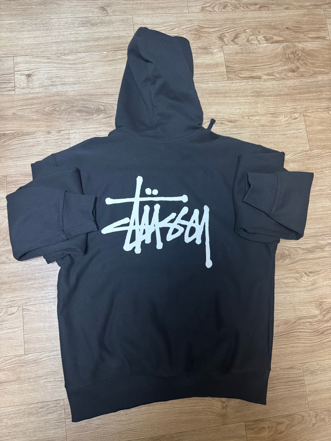 스투시 베이직 스투시 후드 블랙 2023 상품이미지6