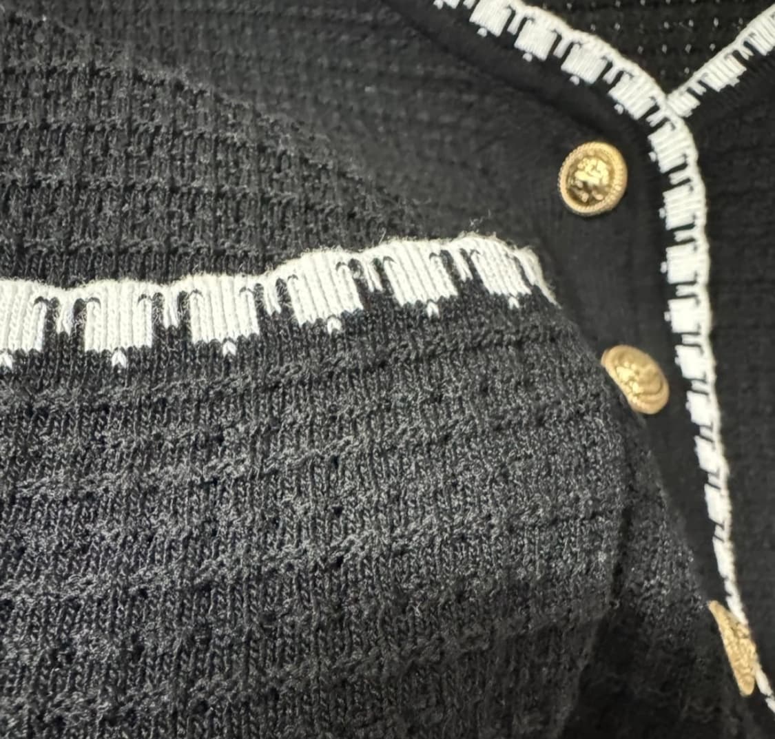 메종블랑쉬 블랙 반팔 가디건 상품이미지9