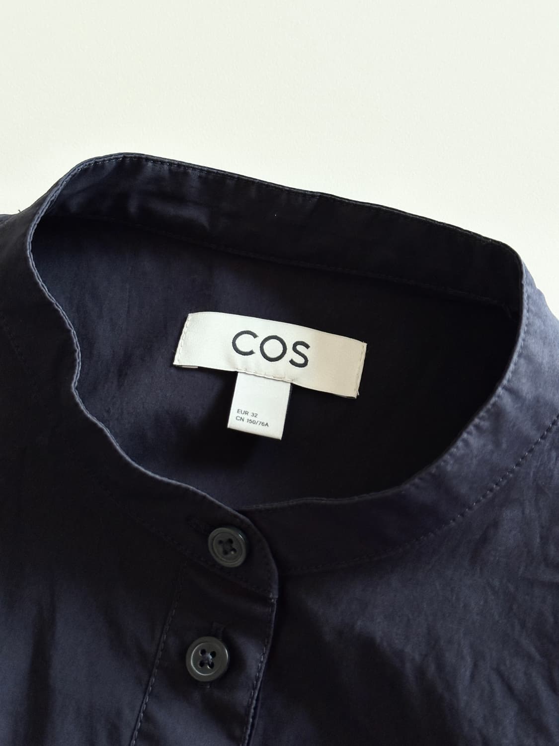 COS 코스 여성 미니 셔츠 드레스 원피스 칼라리스 네이비 상품이미지7