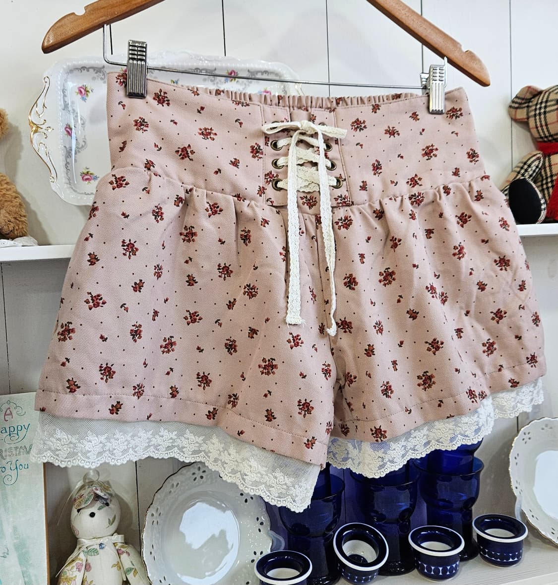 플라워 레이스 레이어드 코르셋 팬츠 상품이미지2