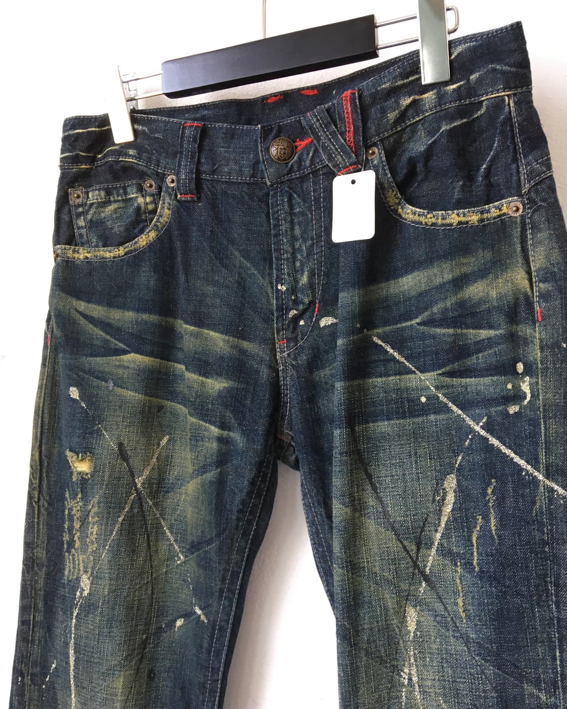 Painted washing denim pants 상품이미지8