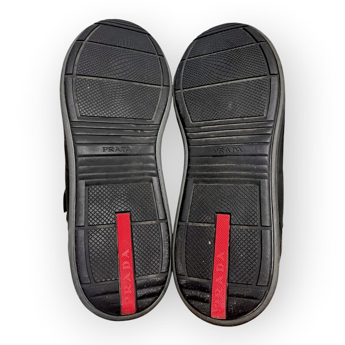 [270] 프라다 블랙 레더 하이탑 스니커즈 상품이미지4