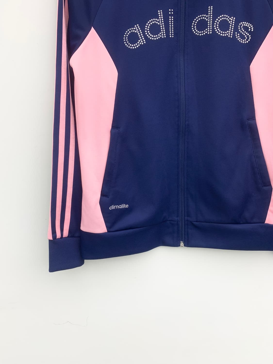 아디다스 y2k 큐빅로고 핑크 네이비 스포티 져지 상품이미지4