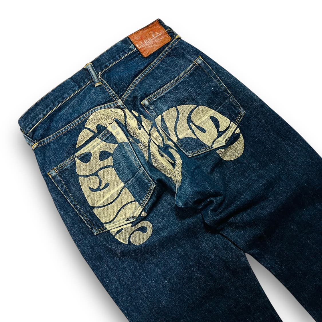 에비수 OG 마이티 페인티드 로고 빈티지 데님 팬츠 상품이미지2
