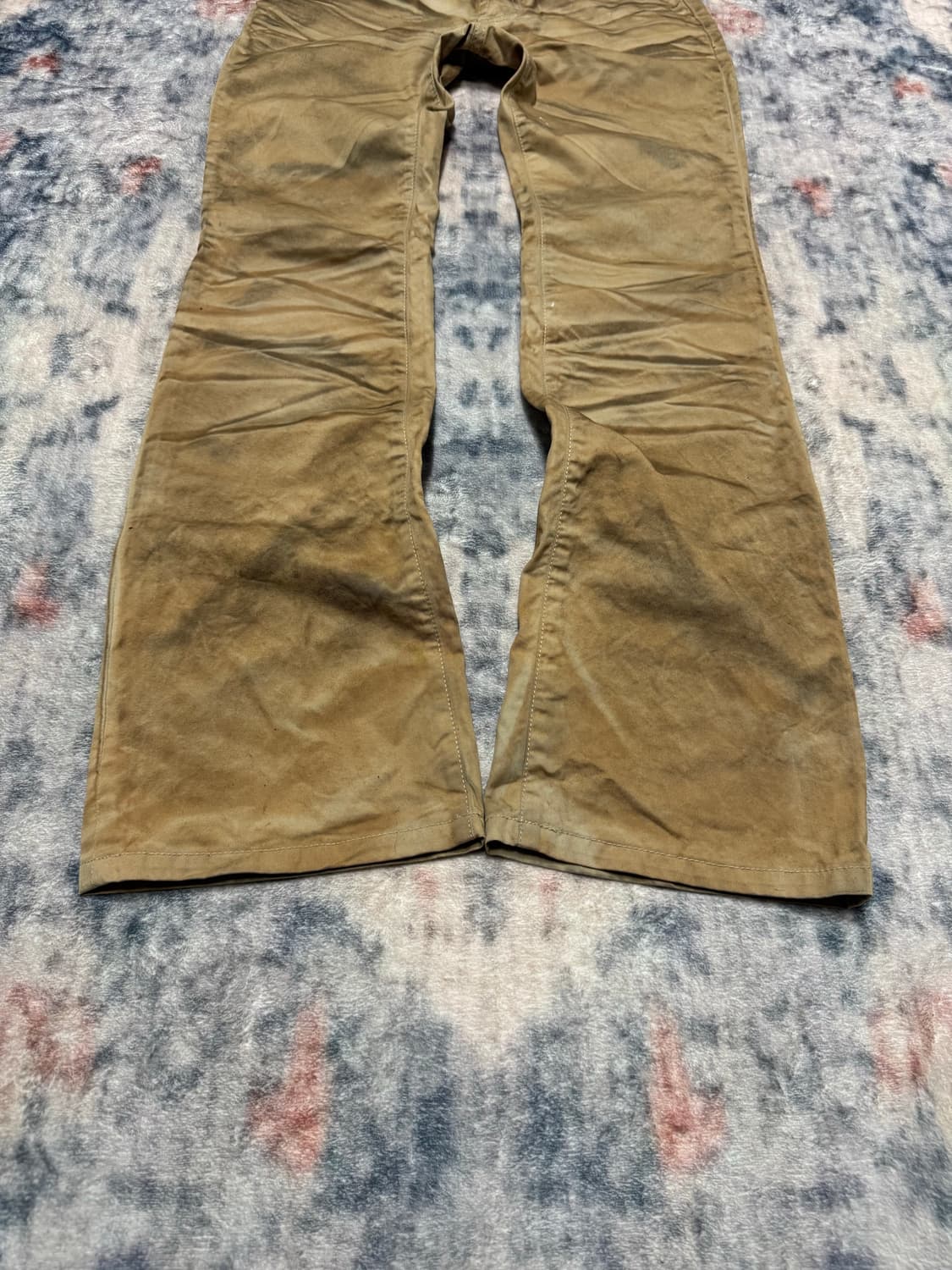 Fuga 00s beige whisker boot cut pants 상품이미지5