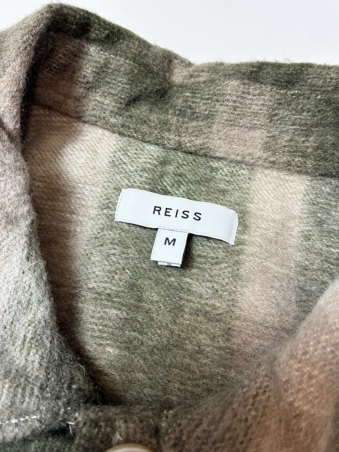 리스 REISS 옴므 플란넬 울 블렌드 체크 셔츠 PN8466 상품이미지6