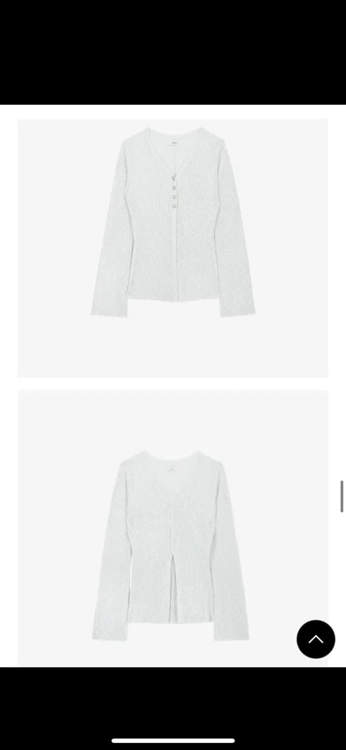 아티드 믹스 니트 가디건 셋업 블루 상품이미지6