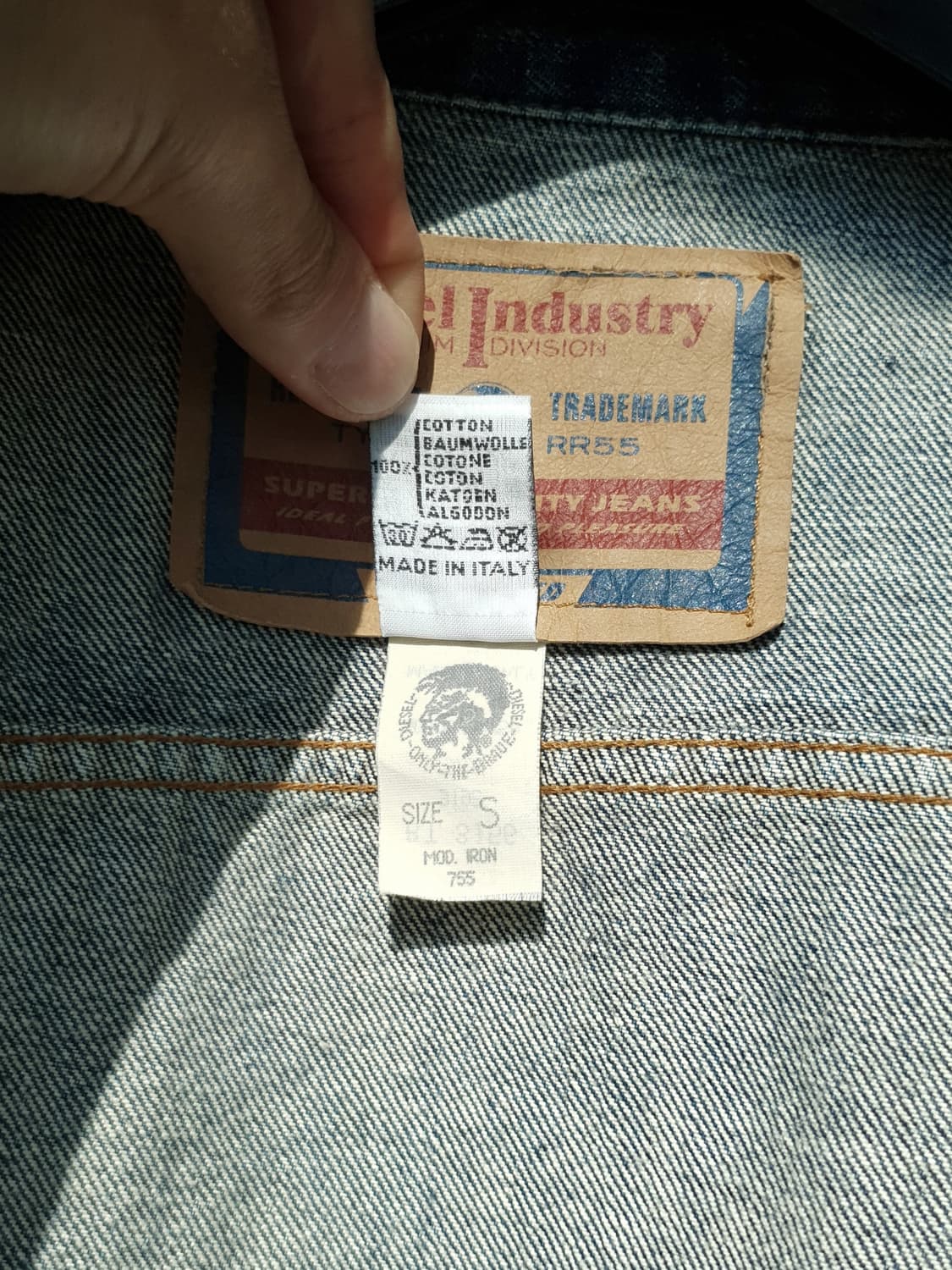 90s DIESEL 3rd denim jacket 상품이미지10