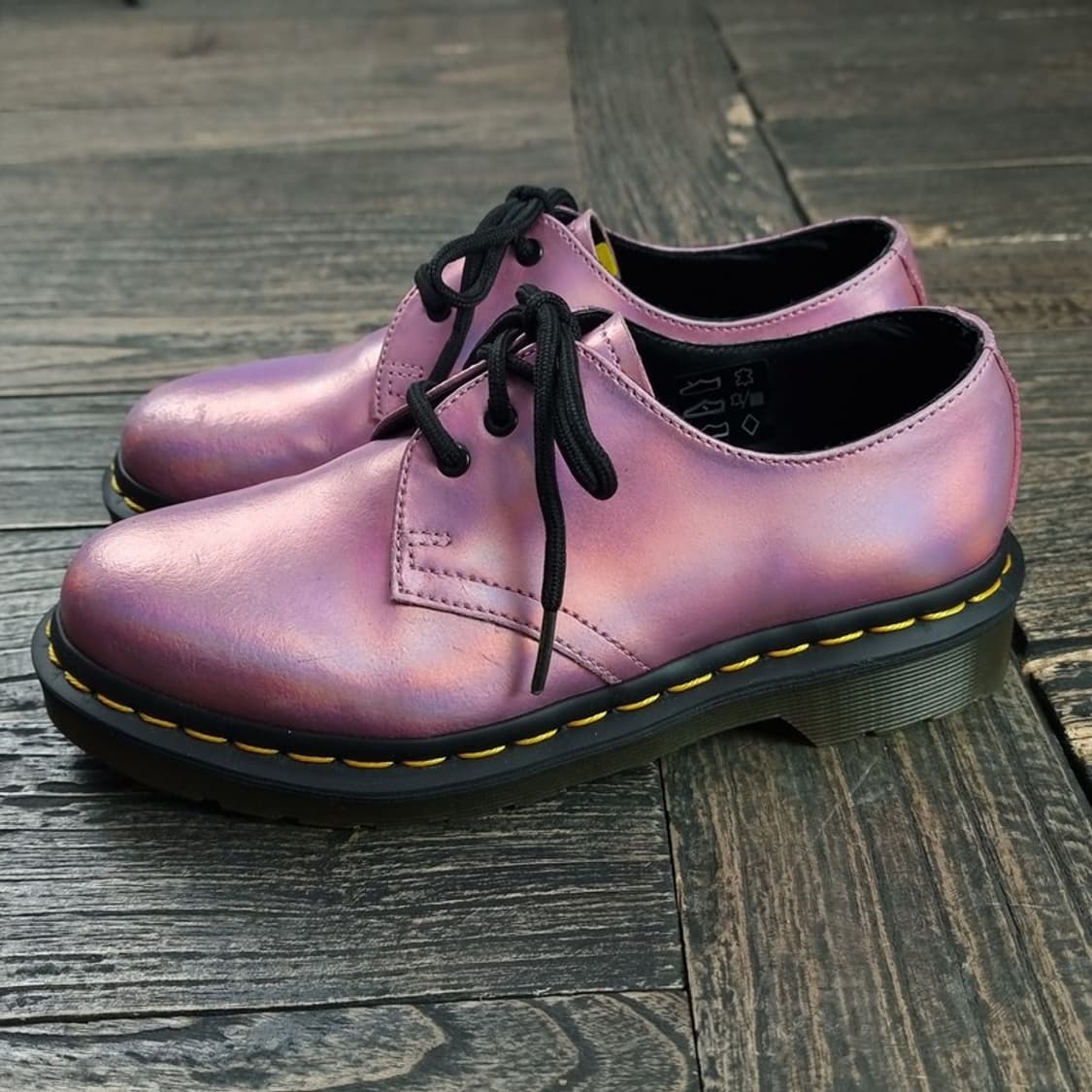 [닥터마틴] 1461 3홀 더비슈즈 아이스 메탈릭 멜로우핑크 M19381 상품이미지4