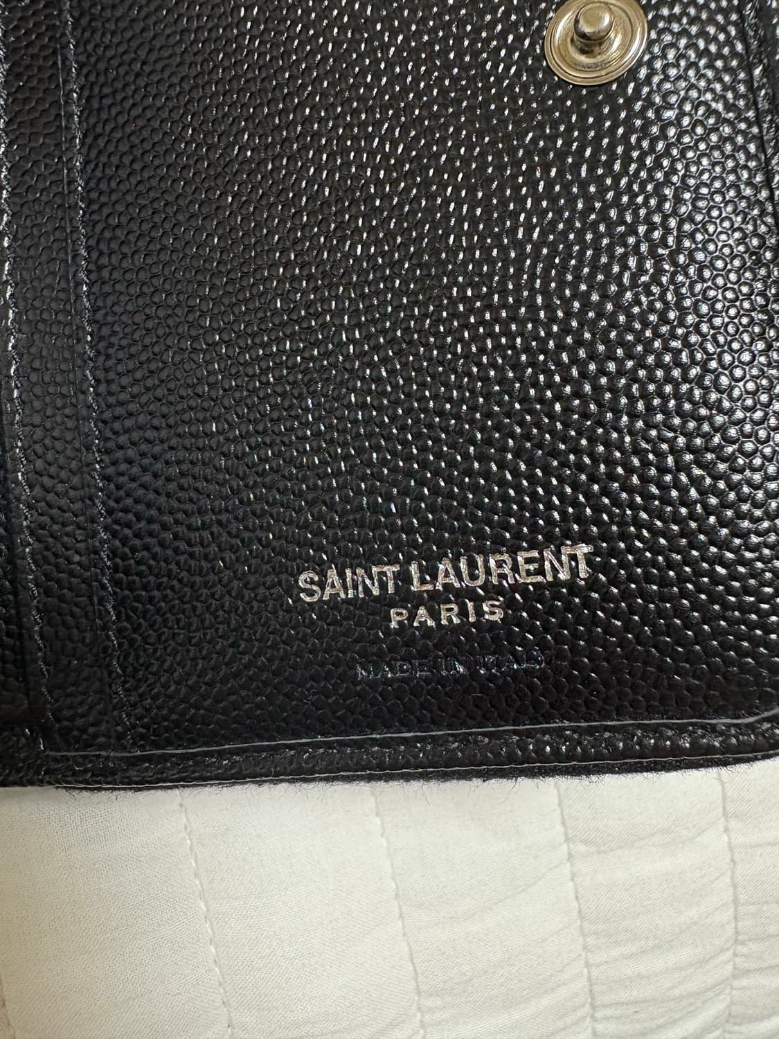 입생로랑 마틀라세 컴팩트 반지갑 은장 국내정품 풀박스 상품이미지6