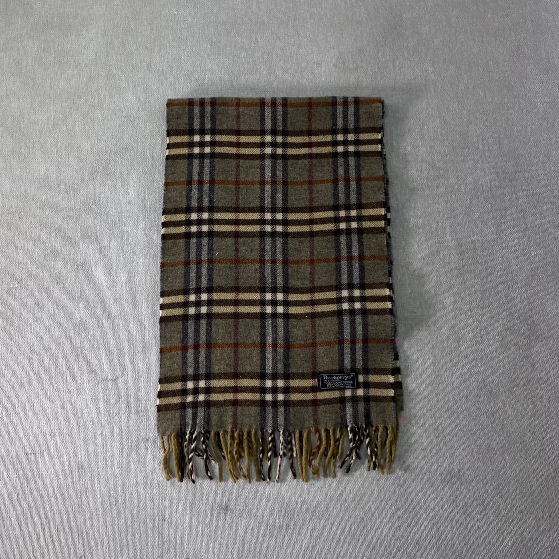 버버리 노바체크 램스울 그린 머플러  상품이미지2