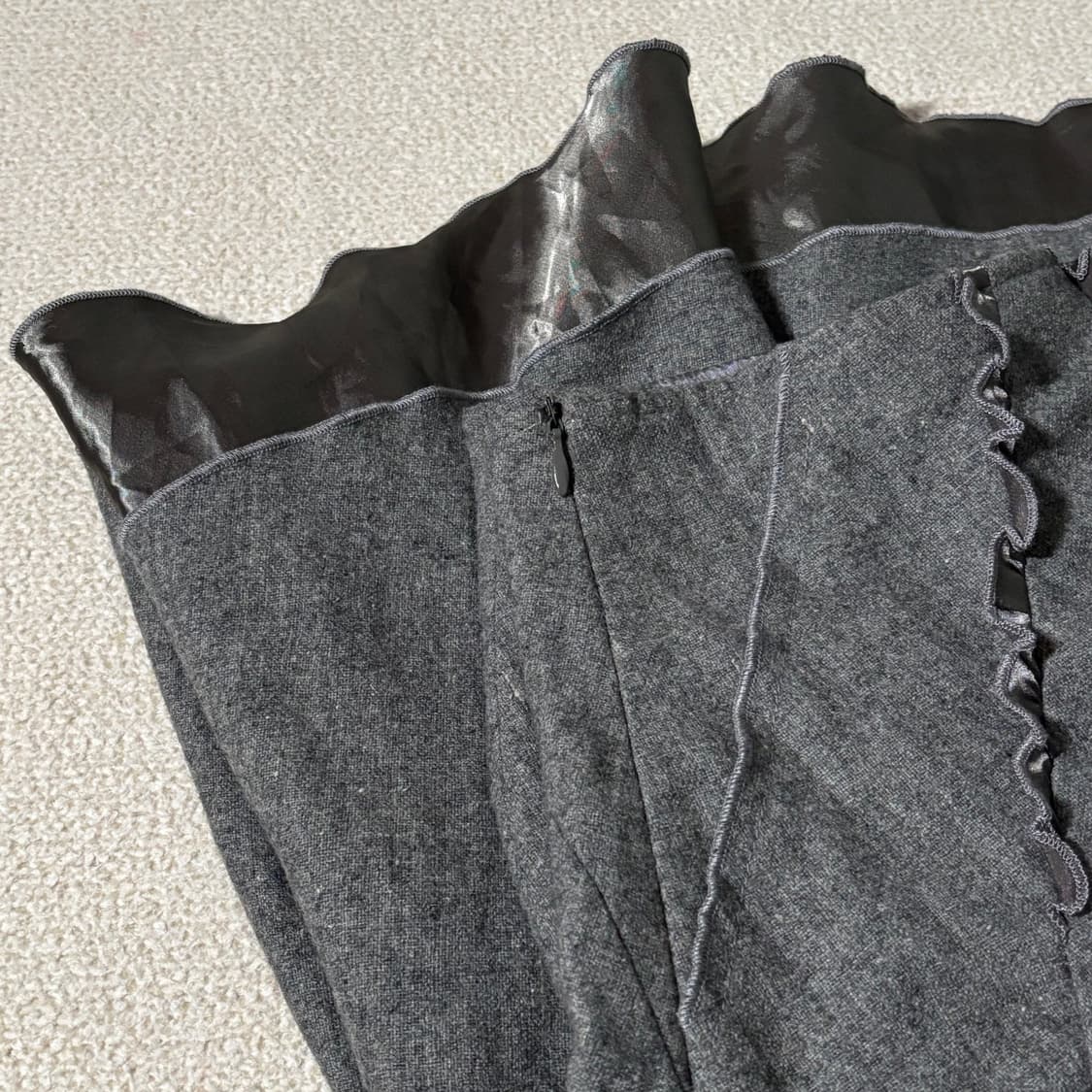 빈티지 그레이 레이어드 스커트 상품이미지9