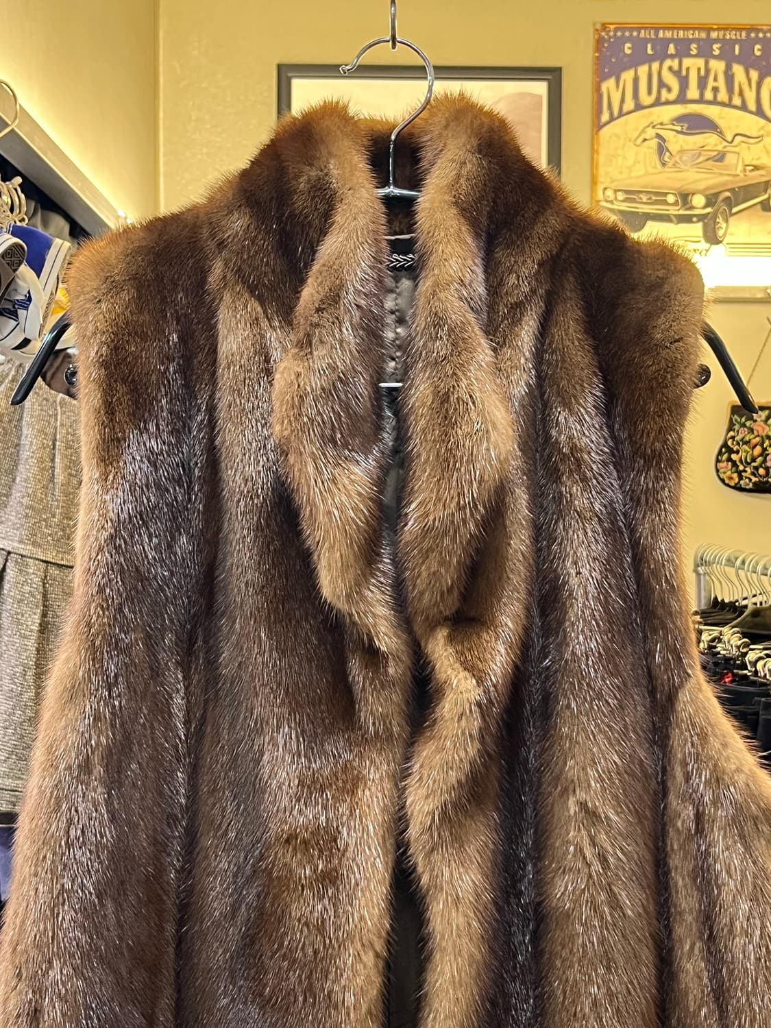 밍크 롱베스트 mink longvest 상품이미지2