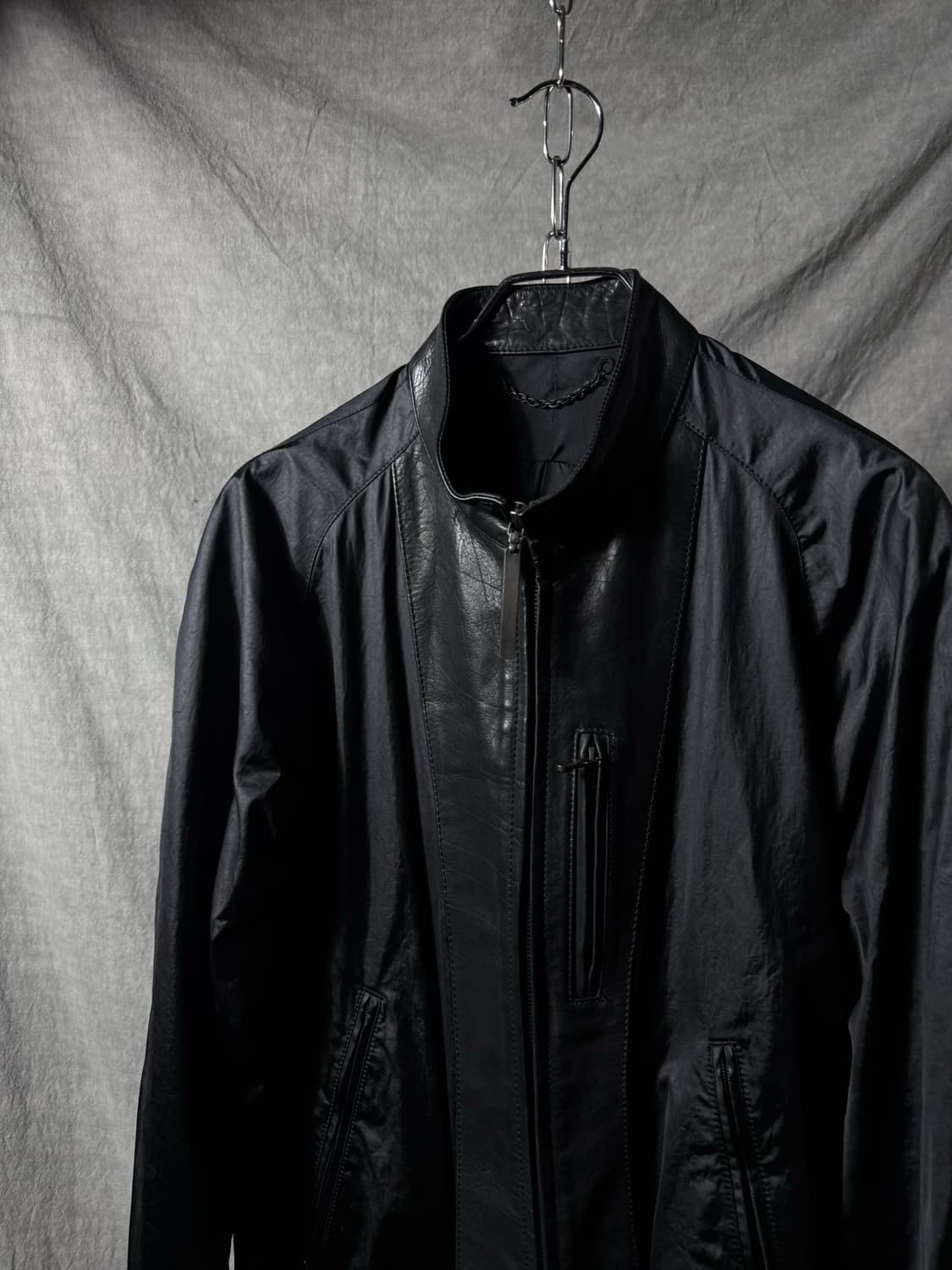 The Viridi Anne Leather Docking Jacket 상품이미지4