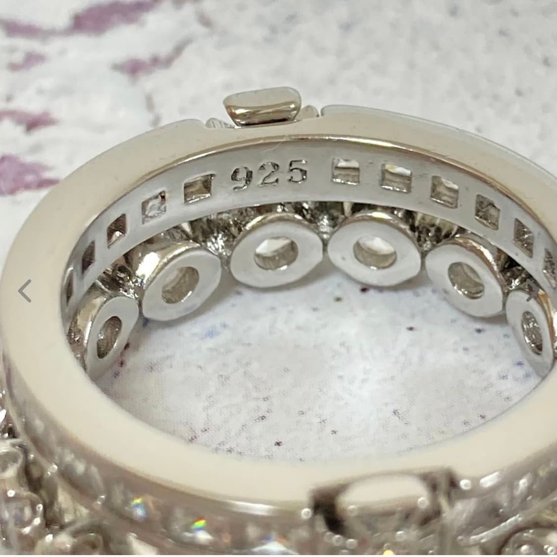 비비안웨스트우드 아카이브 크리스탈 큐빅 orb링 투웨이 반지(새상품) 상품이미지3