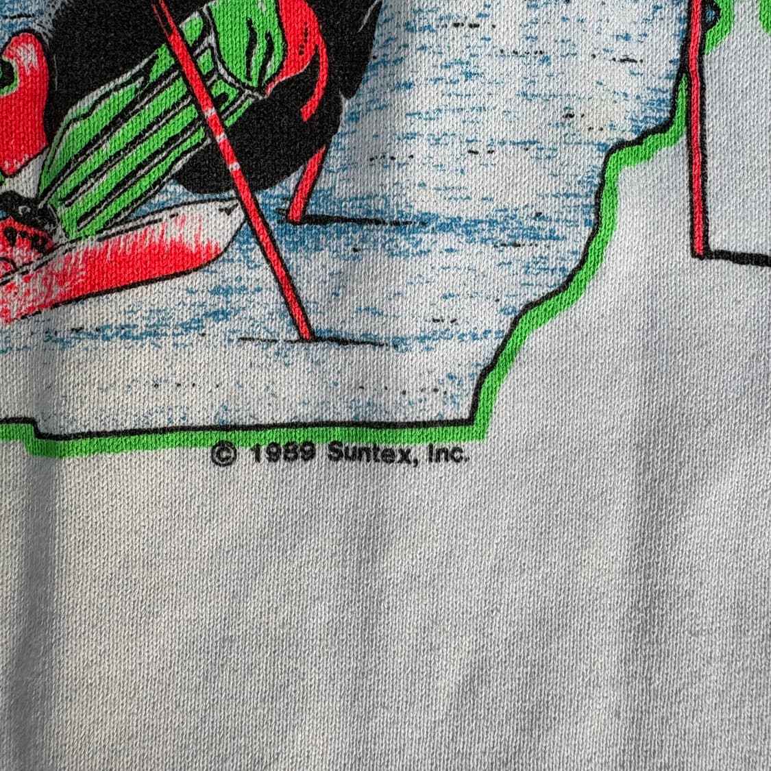 80s USA 미시간 스키 그래픽 스웻셔츠 상품이미지8
