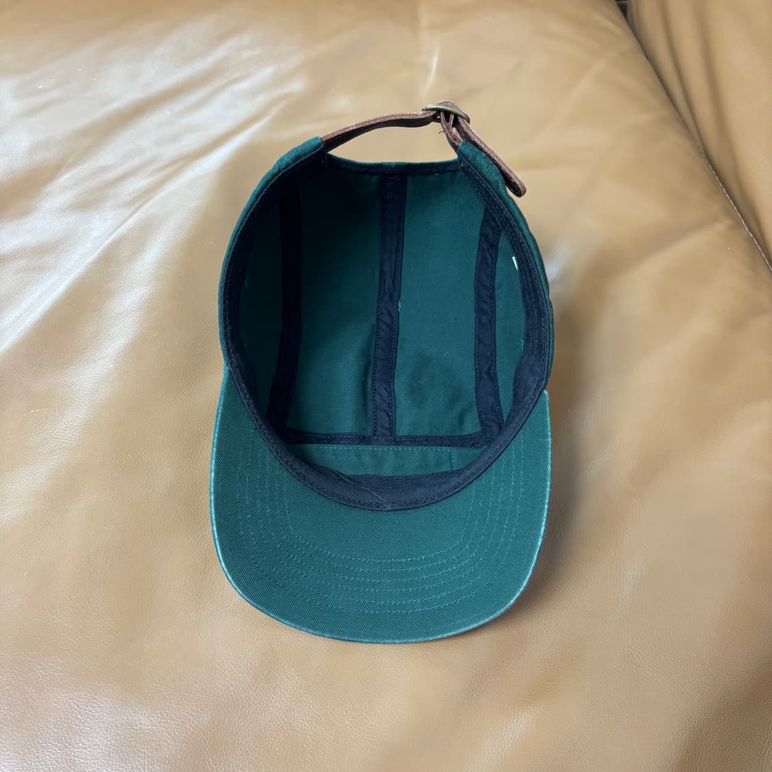 슈프림 캠프캡 모자 박스로고 워시드 그린 상품이미지6