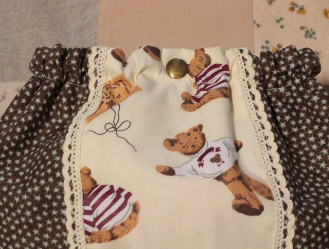 핸드메이드 곰무늬 밴딩 파우치 상품이미지3