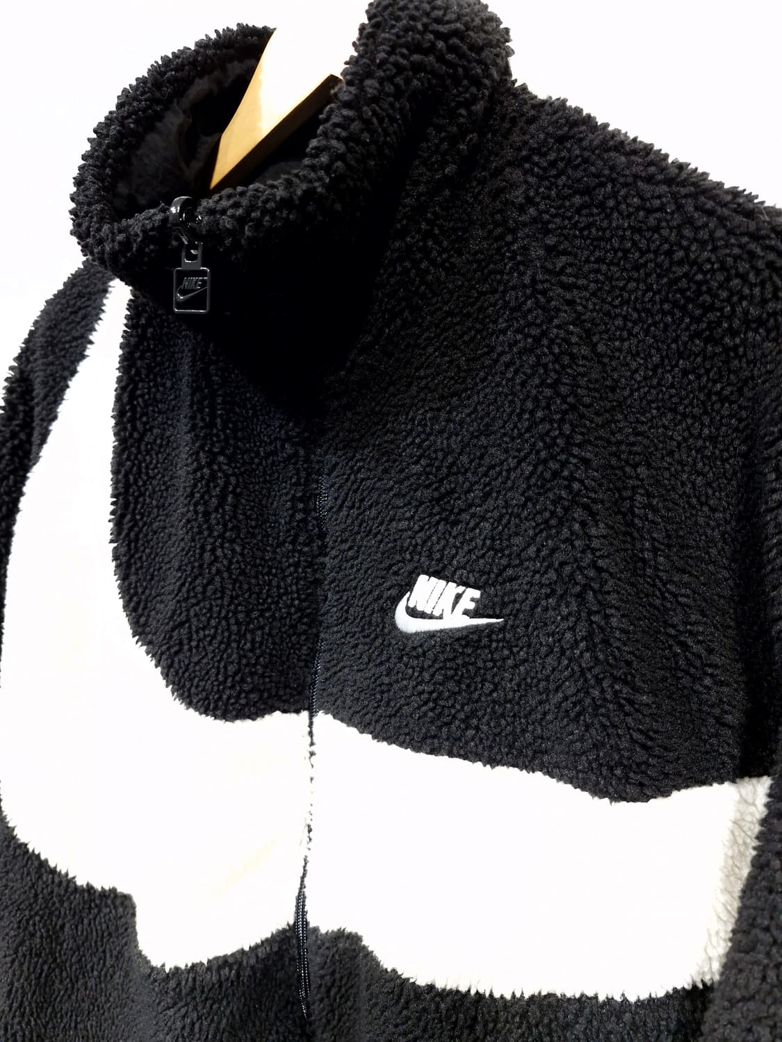 나이키 NIKE 빅스우시 리버시블 플리스 후리스 검흰_M 상품이미지6