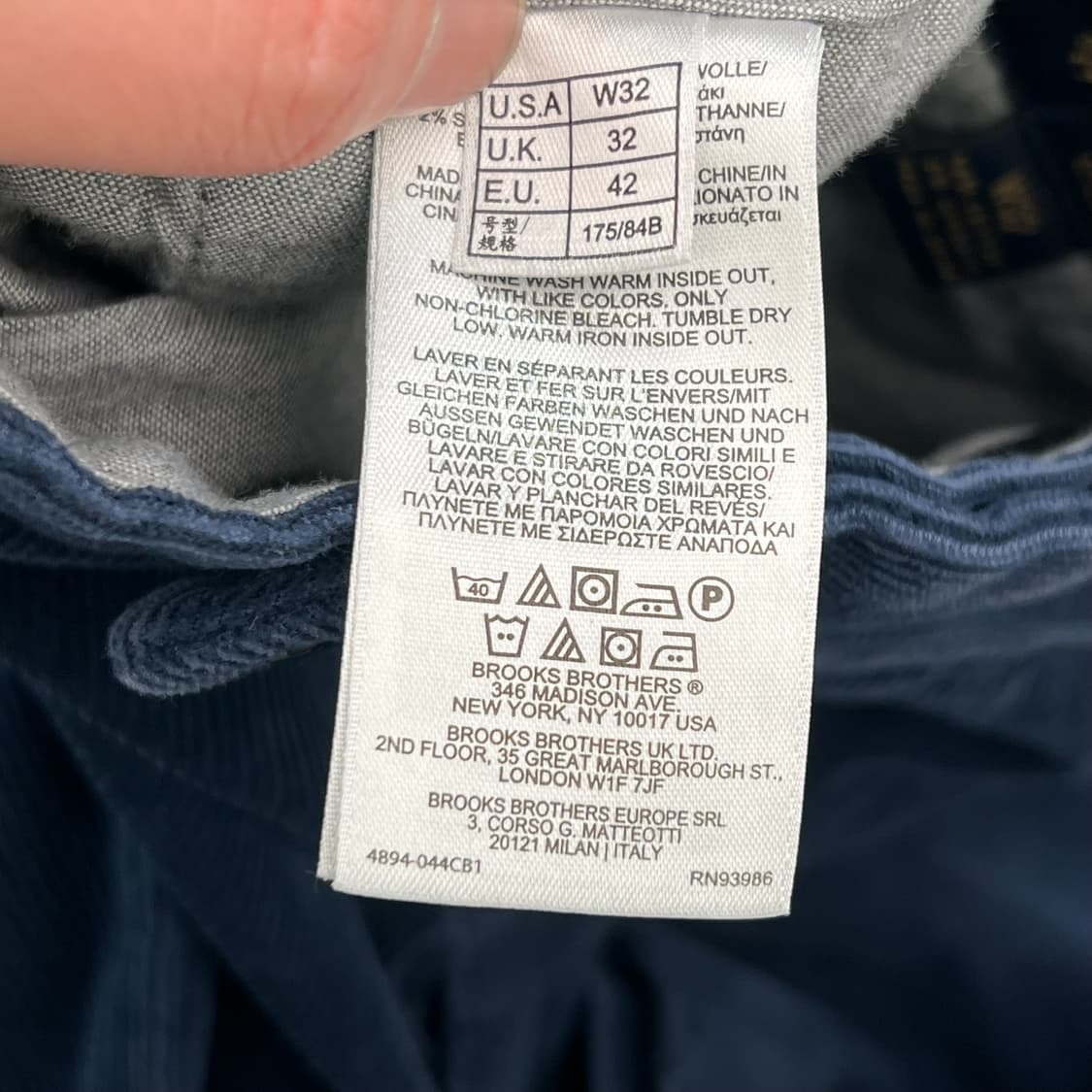 브룩스브라더스 코듀로이팬츠 r2040 상품이미지6