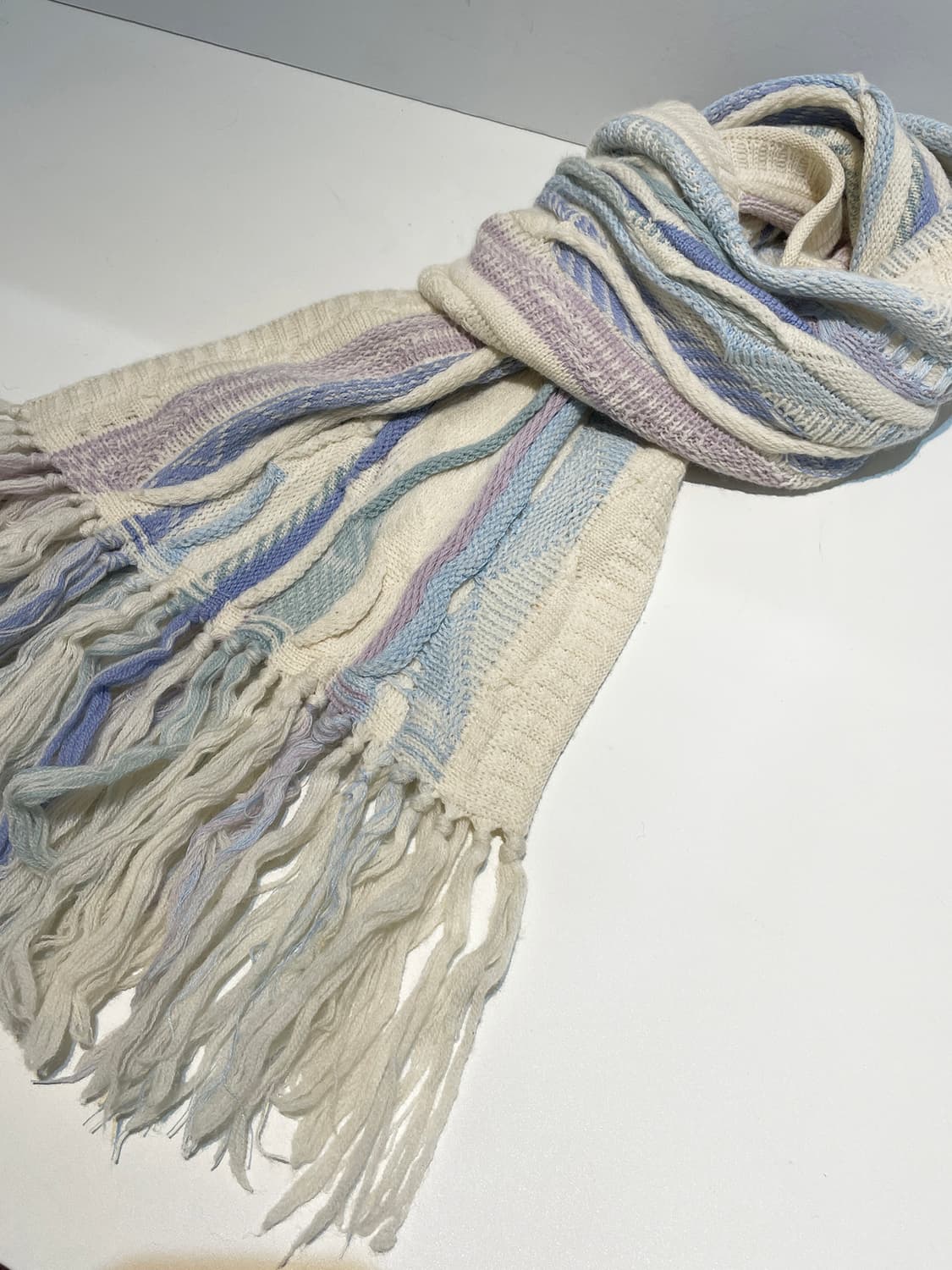 Purely Australian 코튼캔디 케이블 울 목도리 A1420 상품이미지1