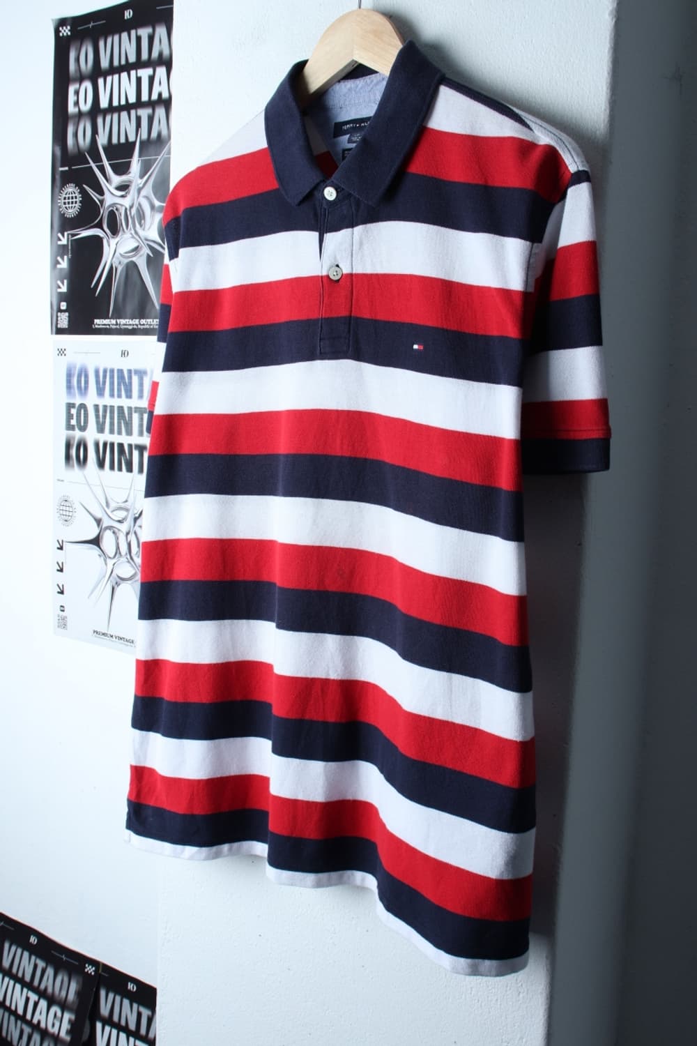 (L-XL) 타미힐피거 반팔 카라 티셔츠 스트라이프 올드스쿨-H30269 상품이미지1