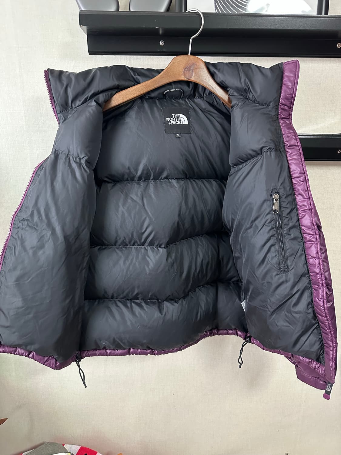 노스페이스 눕시 700 구스다운 패딩 보라 90 상품이미지2