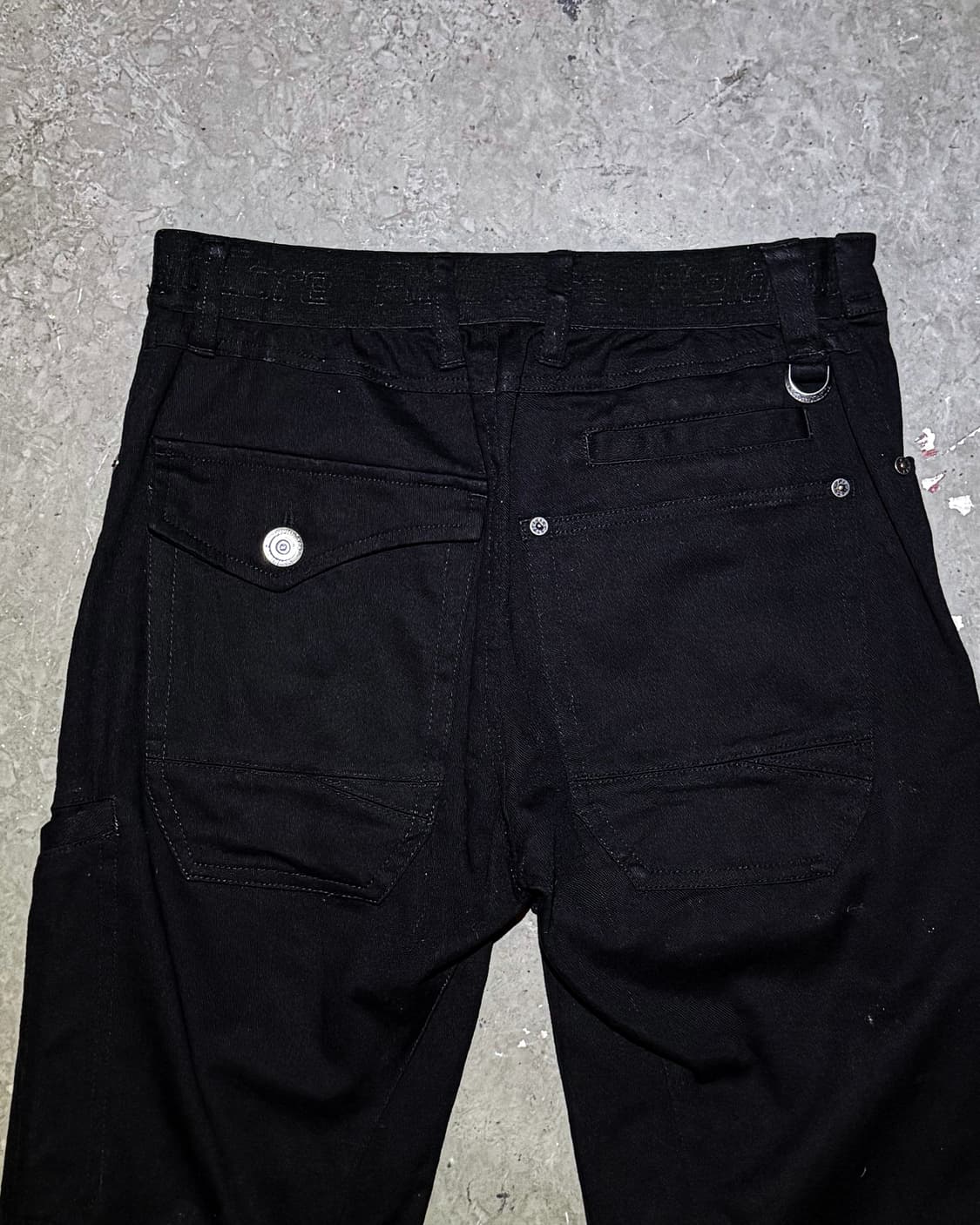 Black Utility Straight Pants  매트한 블랙 코튼  상품이미지7