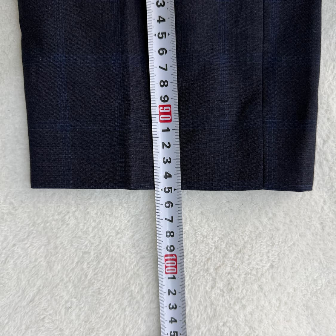 100 지오지아 체크 네이비 정장 셋업 0317T 상품이미지10