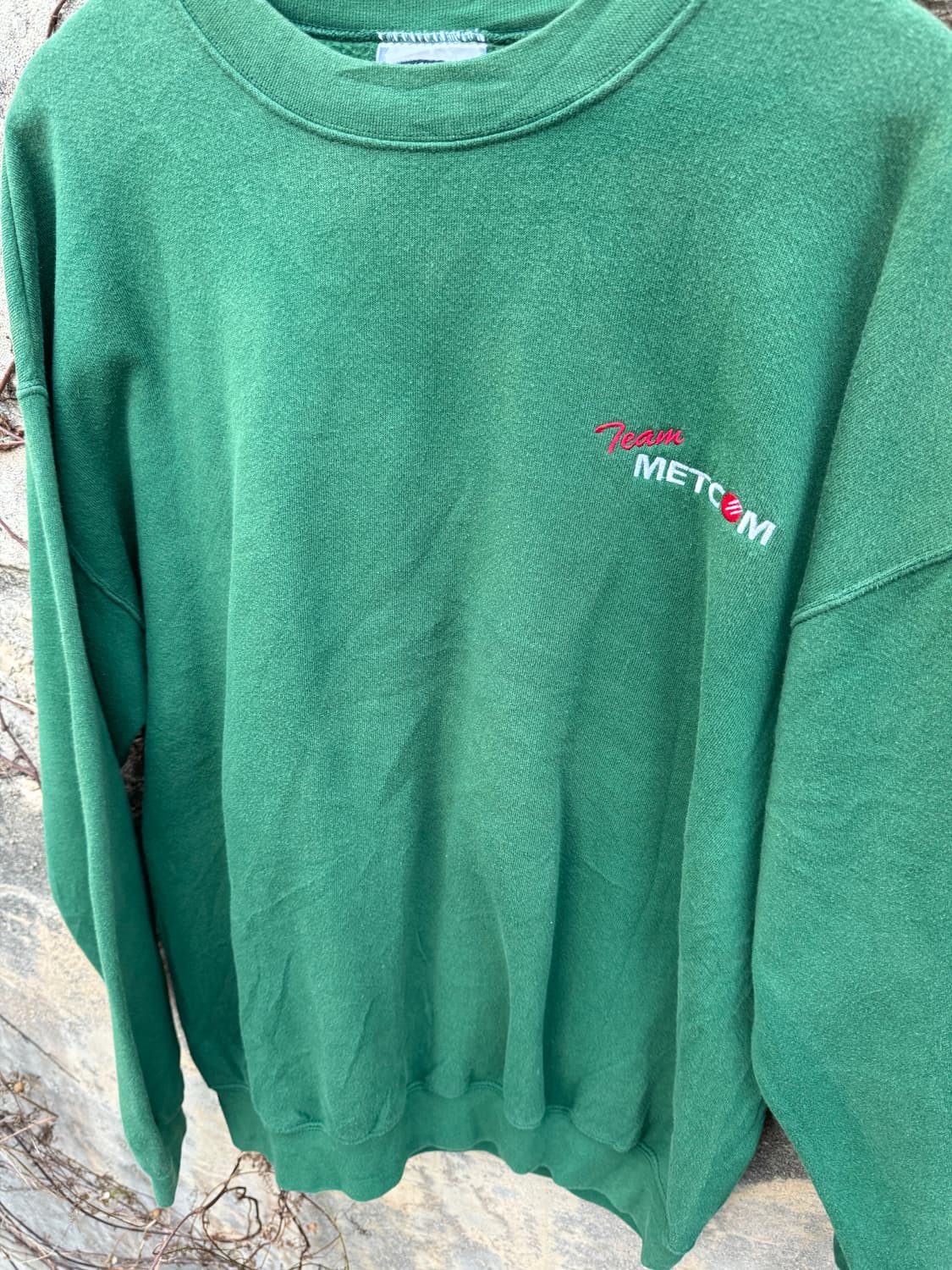 90s lee 빈티지 페이딩 자수 맨투맨 스웻 셔츠 그린 xl 상품이미지3