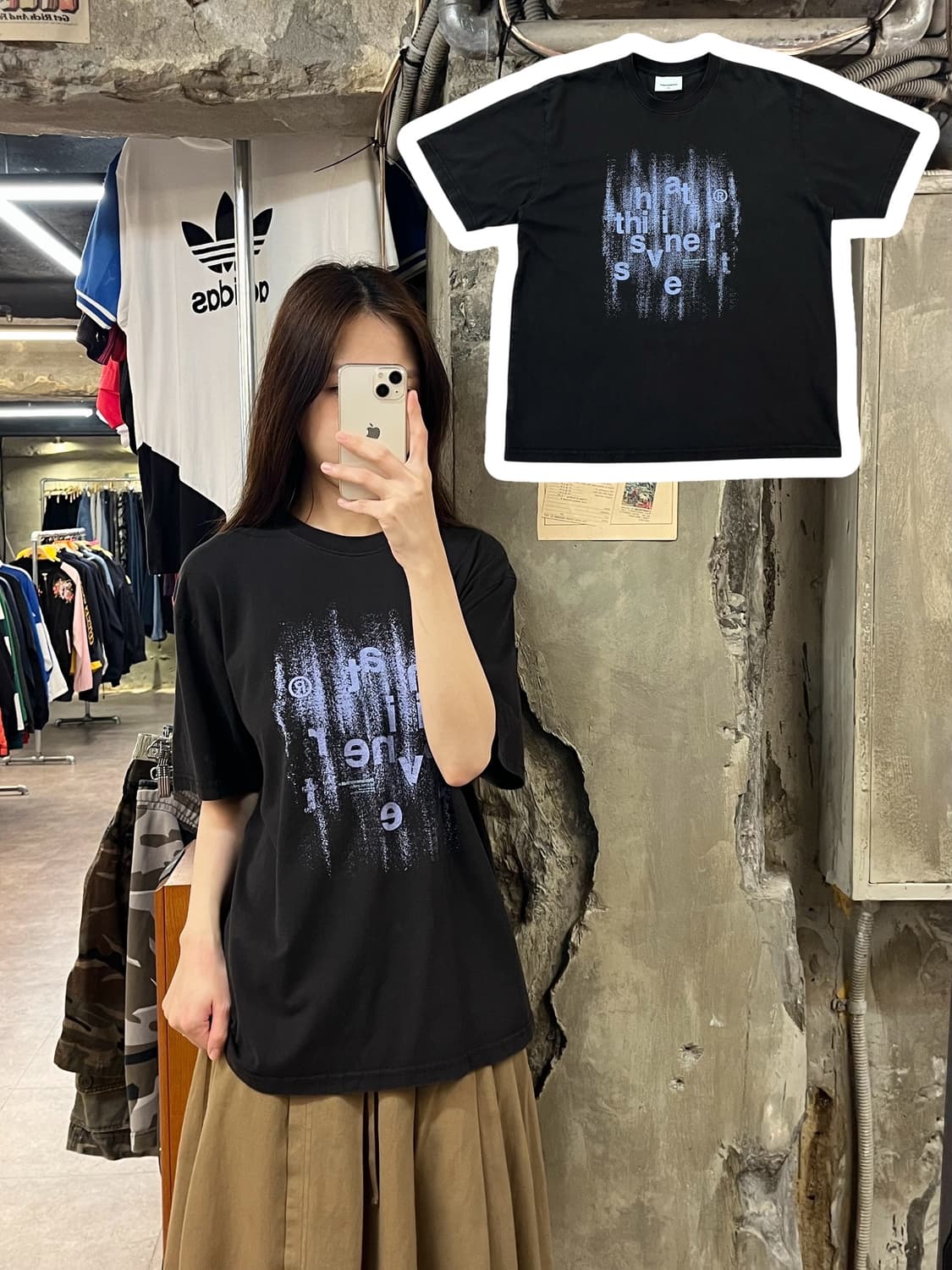 디스이즈네버뎃 반팔티 블랙 M #csz947 상품이미지1