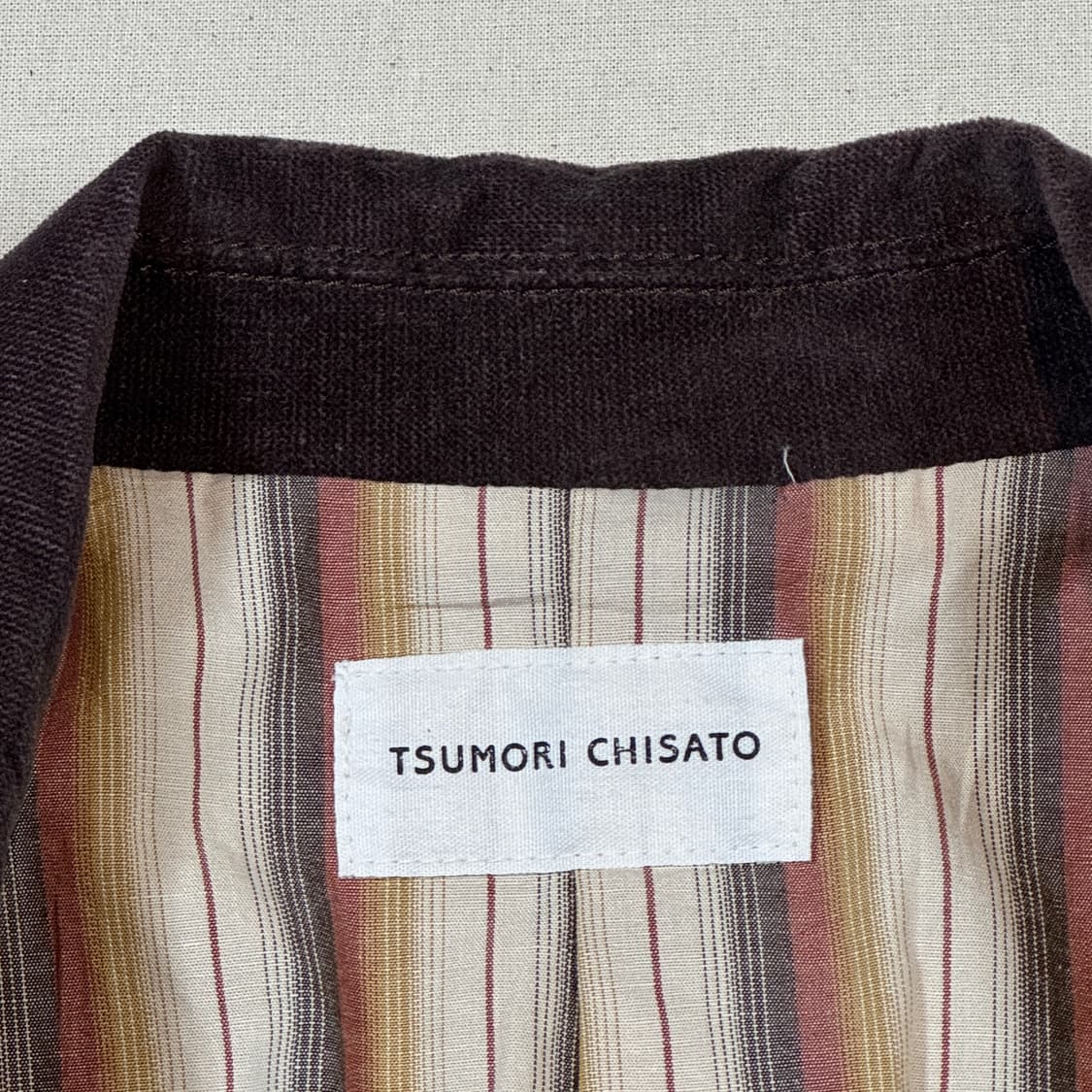 S) 츠모리 치사토 앤틱 코듀로이 테일러드 자켓 상품이미지7