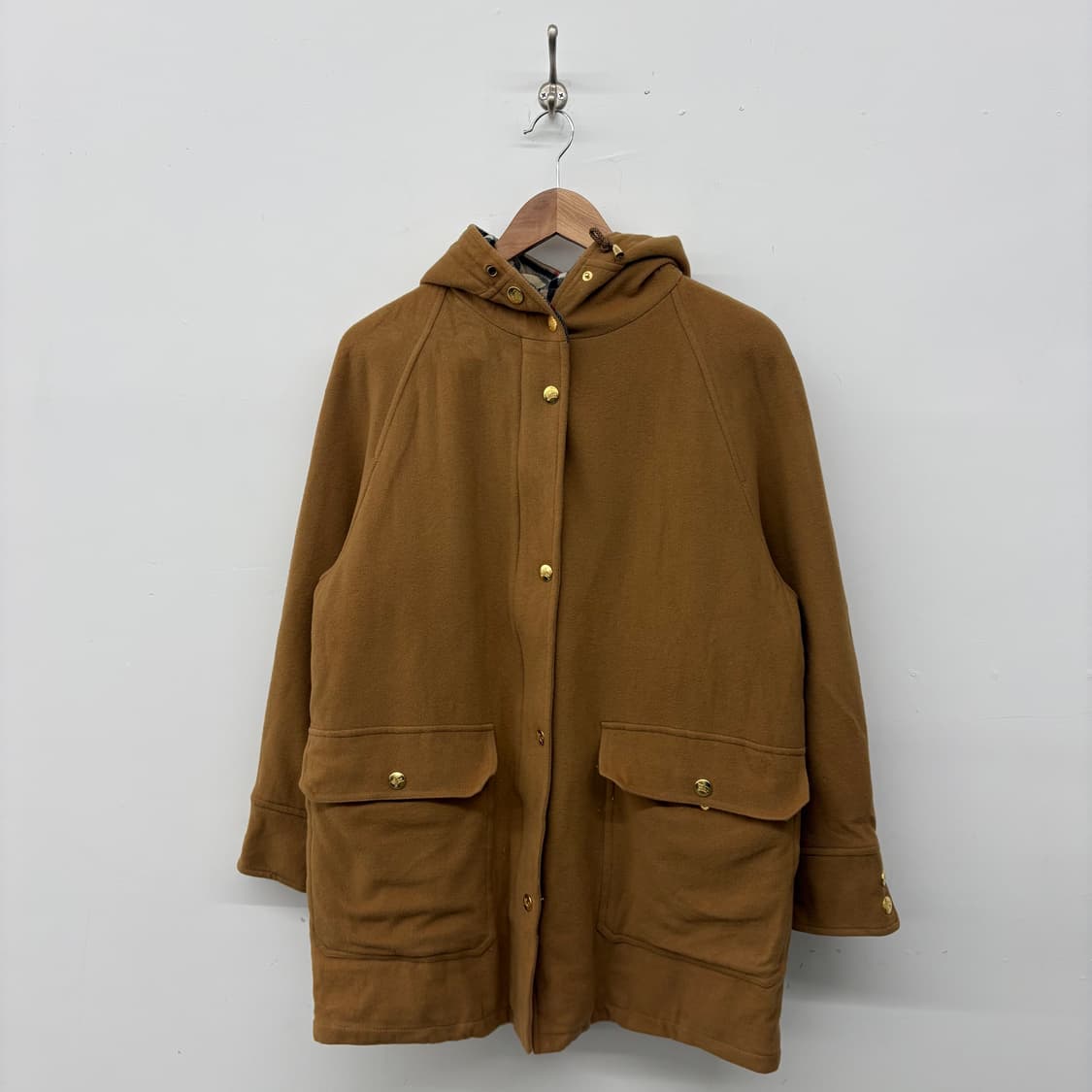 버버리 브라운 후드 코트 여/M 상품이미지1