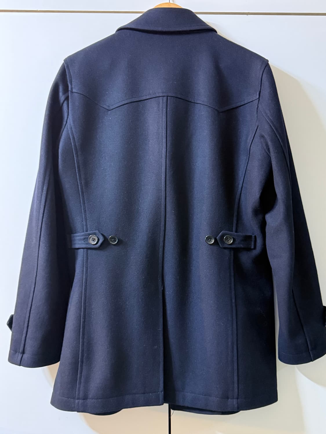 Semi highneck half coat(dark navy) 상품이미지2