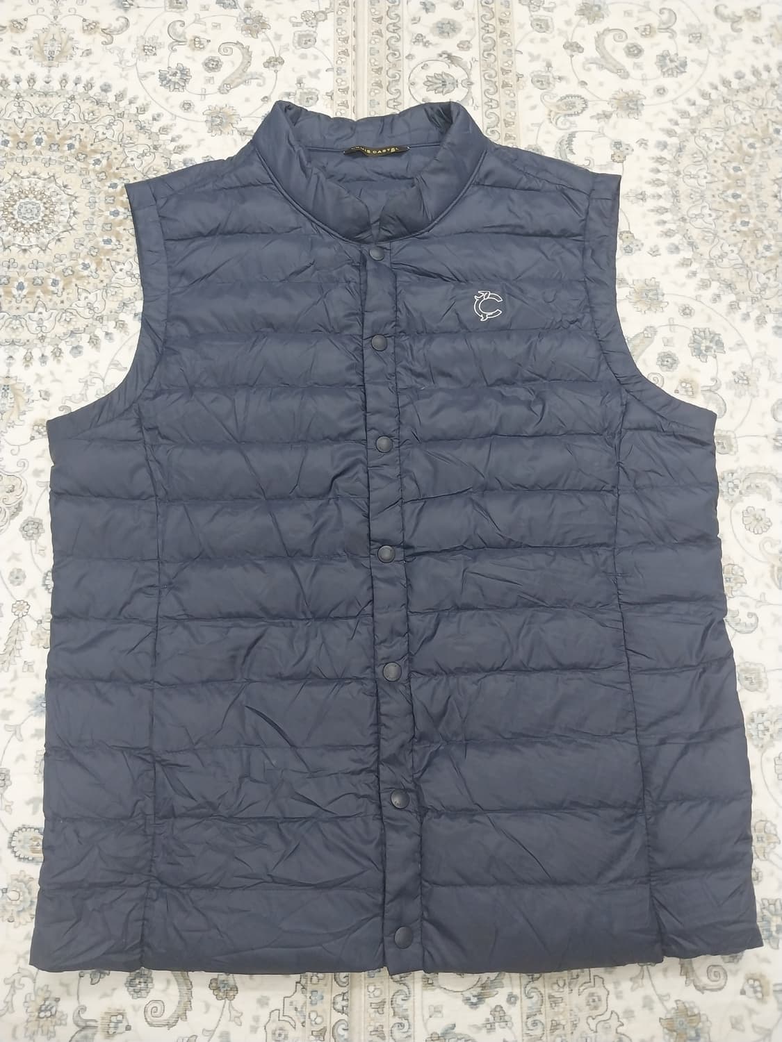 루이까스텔 골프 네이비 덕다운 경량 패딩조끼 95 상품이미지1